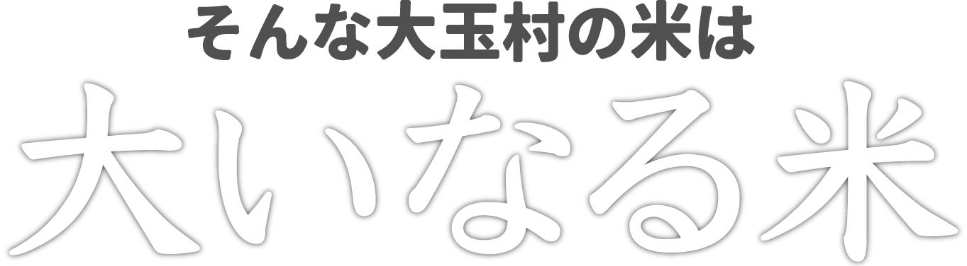 そんな大玉村のお米はさらに大いなる!!